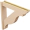 Ekena Millwork 5 1/2-in W x 28-in D x 28-in H Funston Slat Rough Cedar Woodgrain TimberThane Outlooker, Primed Tan OUTUR055X28X28FST24RCPR - alternate 4